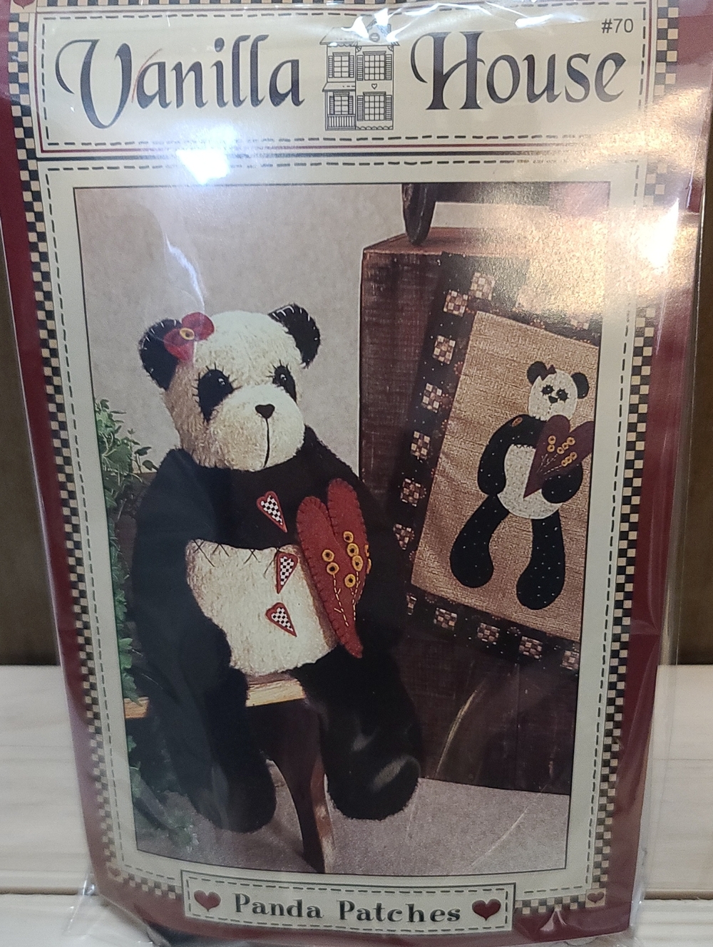 Panda Patches Quilting Sewing Wall Art Kit - NWT